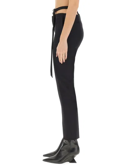 Attico The  Ruby Cut Out Detailed Halterneck In Black