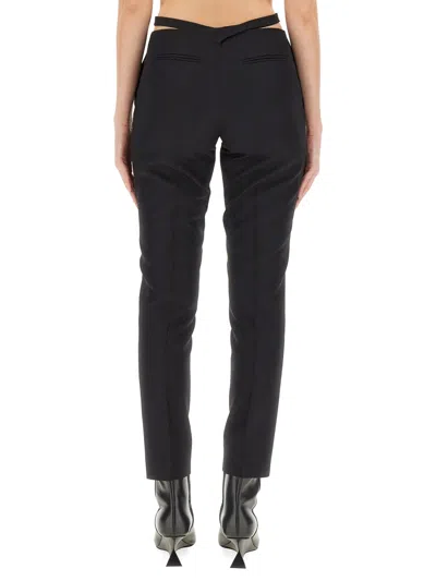 Attico The  Ruby Cut Out Detailed Halterneck In Black