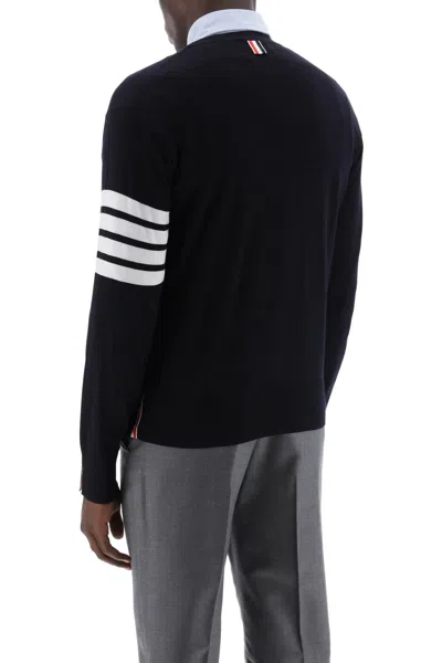 Thom Browne Midnight Blue Wool Sweater In Blue