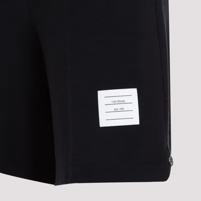 Thom Browne Logo-tag Bermuda Shorts In Blue