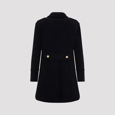 Tom Ford Asymmetric Wool-cashmere Duffle Peacoat In Blue