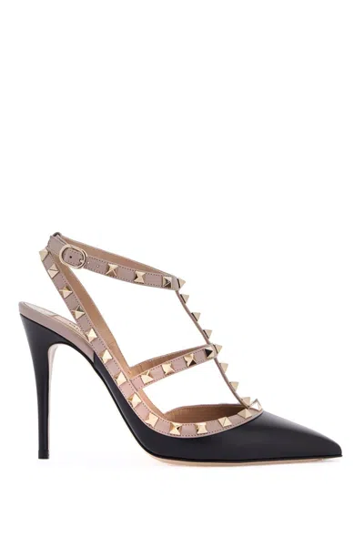 Shop Valentino Garavani Rockstud Slingback Pumps Women In Black