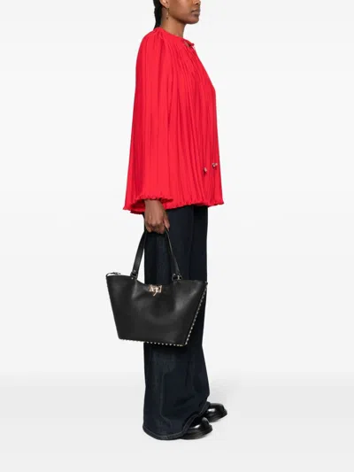 Valentino Garavani Women Rockstud Small Leather Tote Bag In Multicolor
