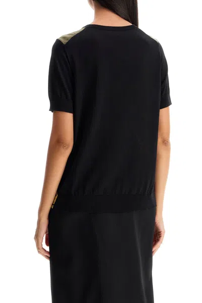 Shop Versace Knitted T-shirt 'the Cup Of The Women In Black
