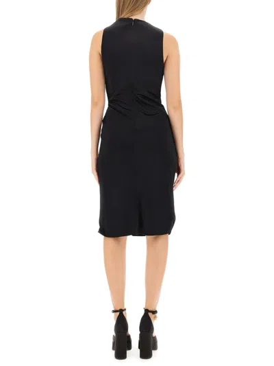 Versace Midi Dress In Black