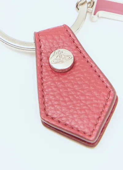 Vivienne Westwood Men I Love Orb Keyring In Red