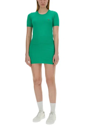Vivienne Westwood Bea Knitted Top In Green