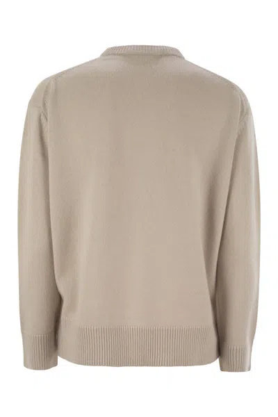 S Max Mara Women's Veronica - Wool And Cashmere Crew-neck Sweater In Beige