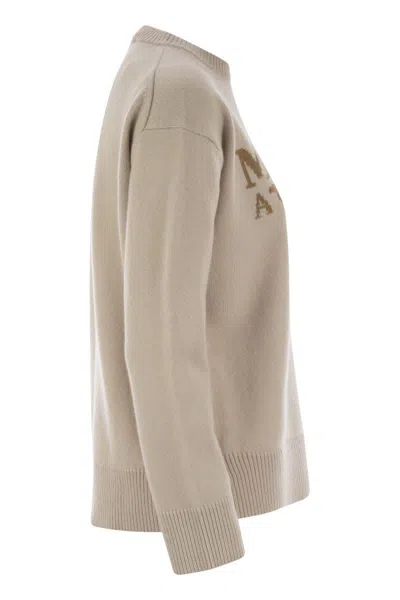 S Max Mara Women's Veronica - Wool And Cashmere Crew-neck Sweater In Beige