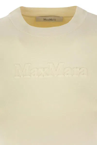 Max Mara Segale - Viscose Blend Sweater With Logo In Beige
