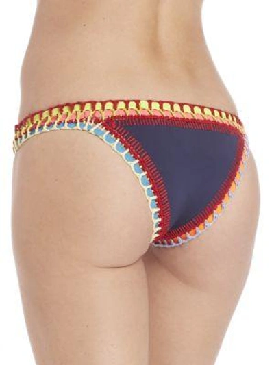 Shop Kiini Tasmin Bikini Bottom In Navy-multi