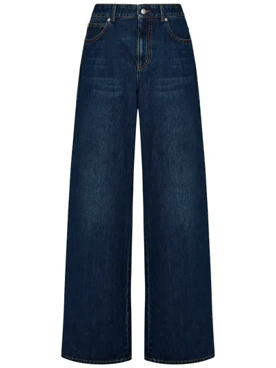 Alexander Mcqueen Jeans In Blue