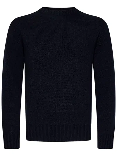 Drumohr Turtle Neck Sweater In Blue