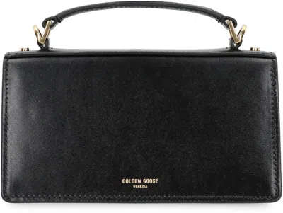 Golden Goose Calf Leather Venezia Tote Bag In Black
