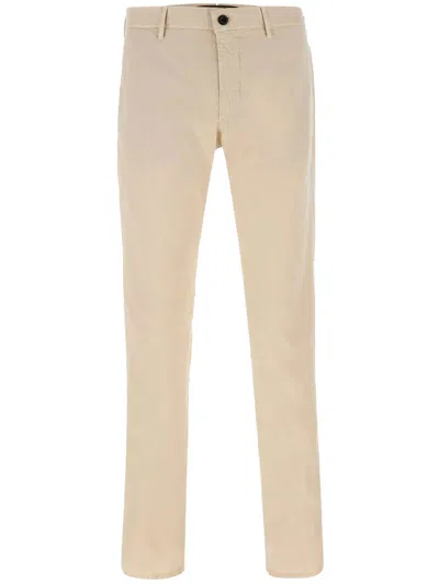 Incotex Slowear Cotton Trousers In Beige