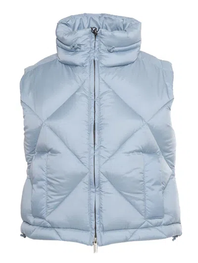 K-way Sleeveless Quilts In Blue