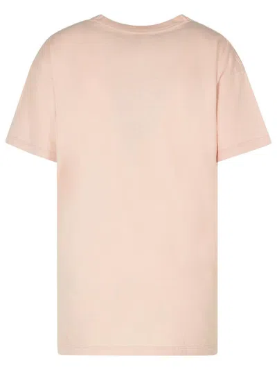 Maison Margiela T-shirt With Embroidered Logo In Beige