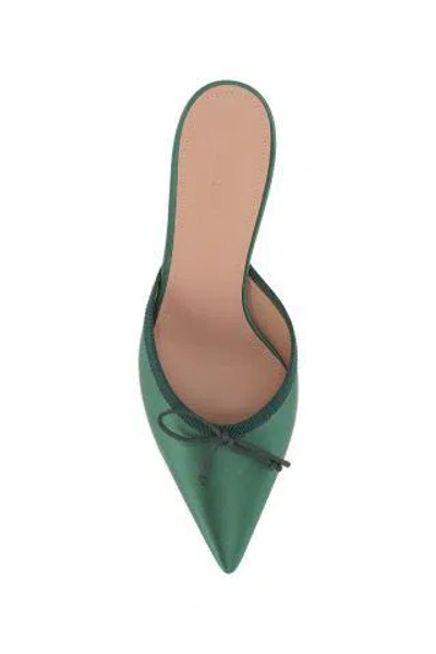 Malone Souliers X Tabitha Simmons Women's Rose Pointed Toe Mules In Green