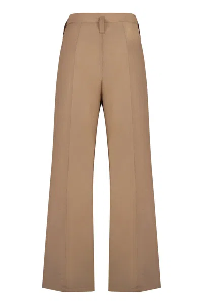 Philosophy Di Lorenzo Serafini Cotton Blend Trousers In Beige