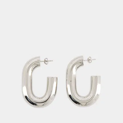 Rabanne Xl Link Earrings In Silver