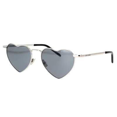 Saint Laurent Eyewear Sunglasses In Silver