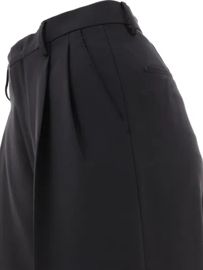 Tagliatore Darted Straight-leg Trousers In Black