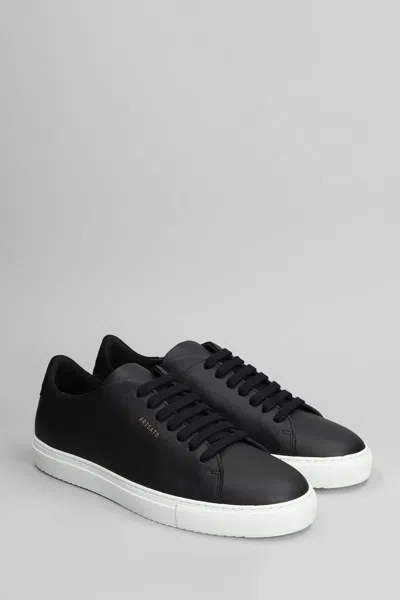 Axel Arigato '90 Clean' Black Low Top Sneakers With Logo Lettering On The Side In Black