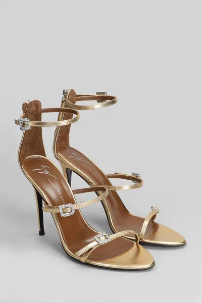 Giuseppe Zanotti Sandals In Gold