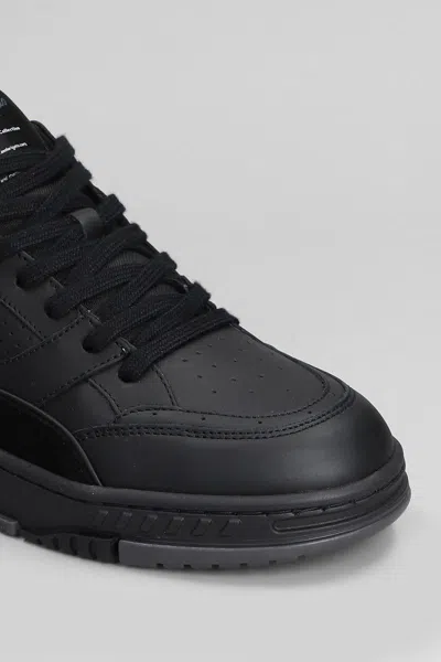 Axel Arigato Area Lo Sneakers In Black Suede And Leather In Black