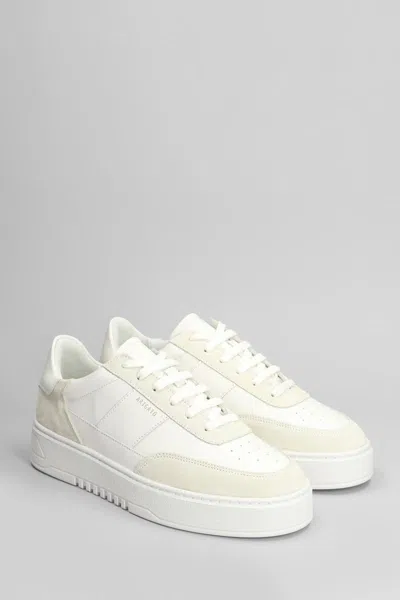 Axel Arigato Mens Cream Comb Orbit Chunky-sole Leather Low-top Trainers In Beige