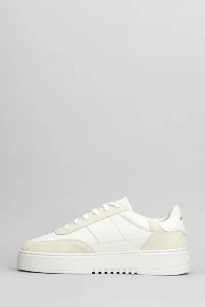 Axel Arigato Mens Cream Comb Orbit Chunky-sole Leather Low-top Trainers In Beige