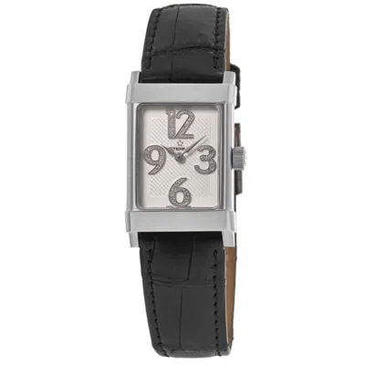 Eterna 1935 Silver Diamond Dial Leather Strap Women's Watch 8790.41.14.1156 In Silver
