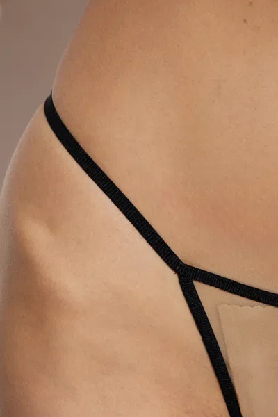 Dsquared2 Triangular Thong In Nude