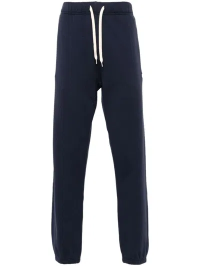 Autry Cotton Joggers With Logo In Blue