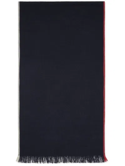 Brunello Cucinelli Cashmere And Cotton Scarf In Blue
