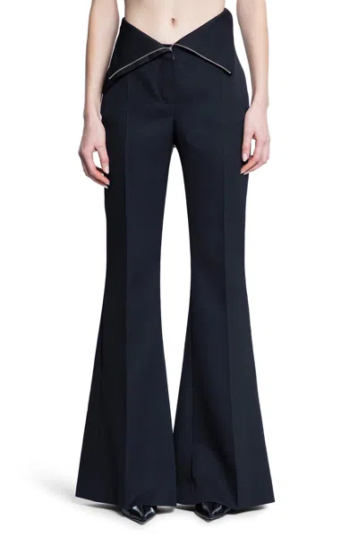 Alexander Mcqueen Woman Black Trousers In Black