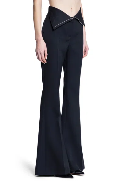 Alexander Mcqueen Woman Black Trousers In Black