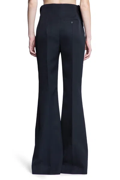 Alexander Mcqueen Woman Black Trousers In Black