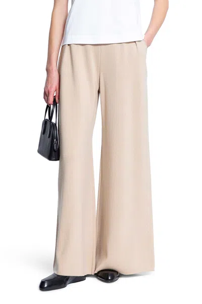 Max Mara Woman Beige Trousers In Beige