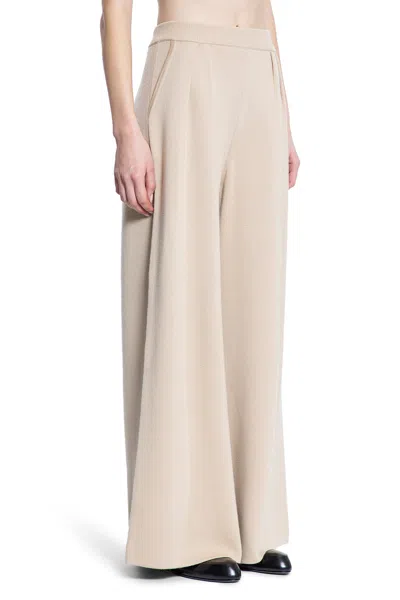 Max Mara Woman Beige Trousers In Beige