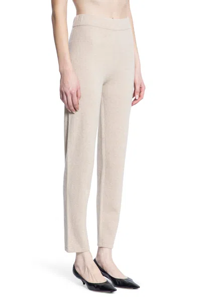Max Mara Woman Beige Trousers In Beige