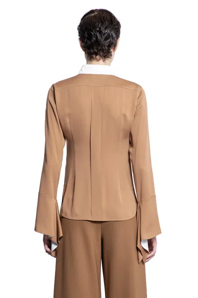 Max Mara Woman Brown Shirts In Brown