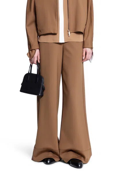Max Mara Woman Brown Trousers In Brown