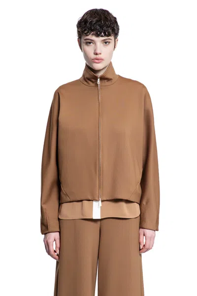 Max Mara Woman Brown Sweatshirts In Brown