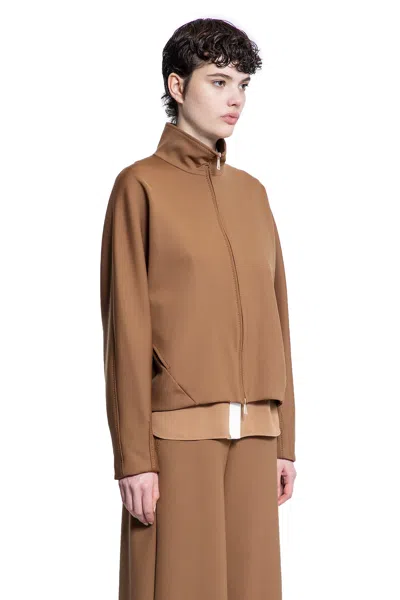 Max Mara Woman Brown Sweatshirts In Brown