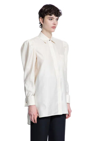 Max Mara Woman Off-white Shirts In Off-white