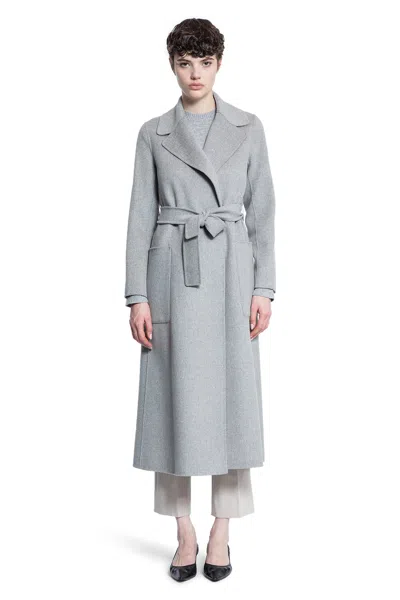's Max Mara Mélange-effect Wool Coat In Grey