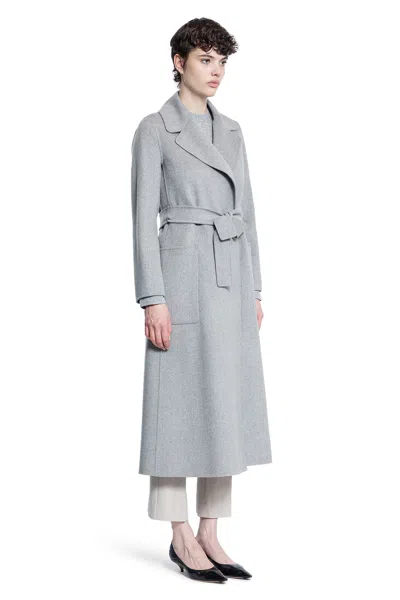 's Max Mara Mélange-effect Wool Coat In Grey
