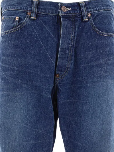 Shop Human Made Straight Jeans In Blue