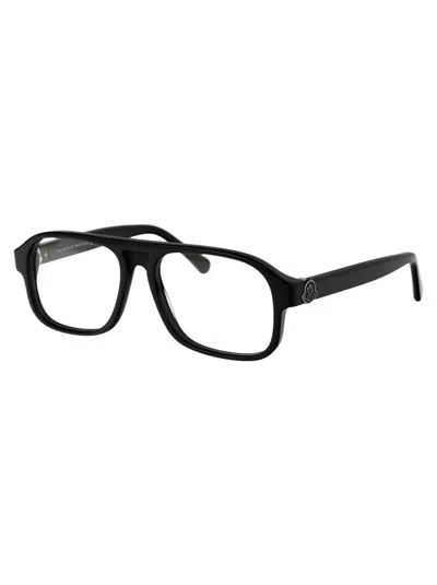 Moncler Ml5198 Glasses In 001 Nero Lucido